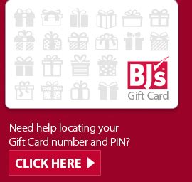 Bj'S Gift Card Balance